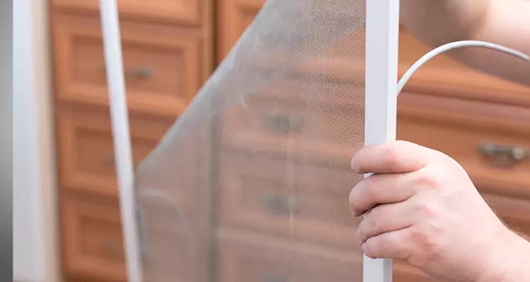 Privacy Mesh Screen Door Installation in San Carlos, CA