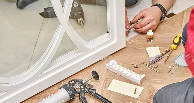 Interior Patio Door Casing Repair in San Carlos, CA